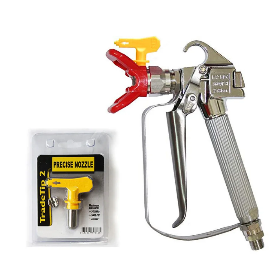 

3600PSI High Pressure Airless Paint Spray Gun +517 Spray Tip + Nozzle Guard for Wagner Titan Pump Sprayer Spraying Machine