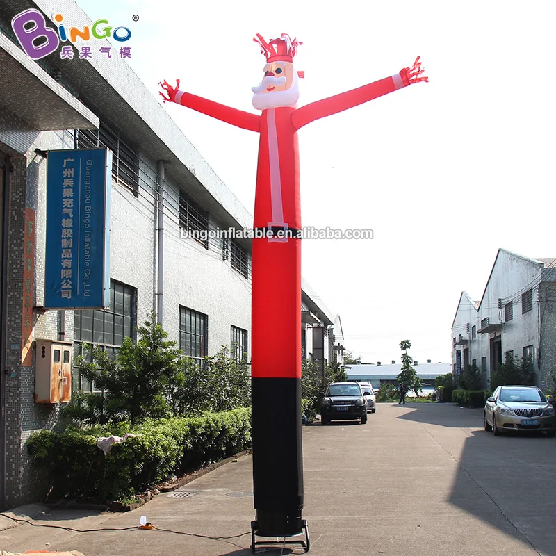 Cute 14.7Ft Tall Inflatable Santa Air Dancer 4.5mH Cartoon Santa Air Dancer Balloon for Display Toys for Christmas Decoration