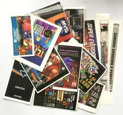 Game Cartridge Label Sticker Offsetdruk Service, met gegoten en lamineren