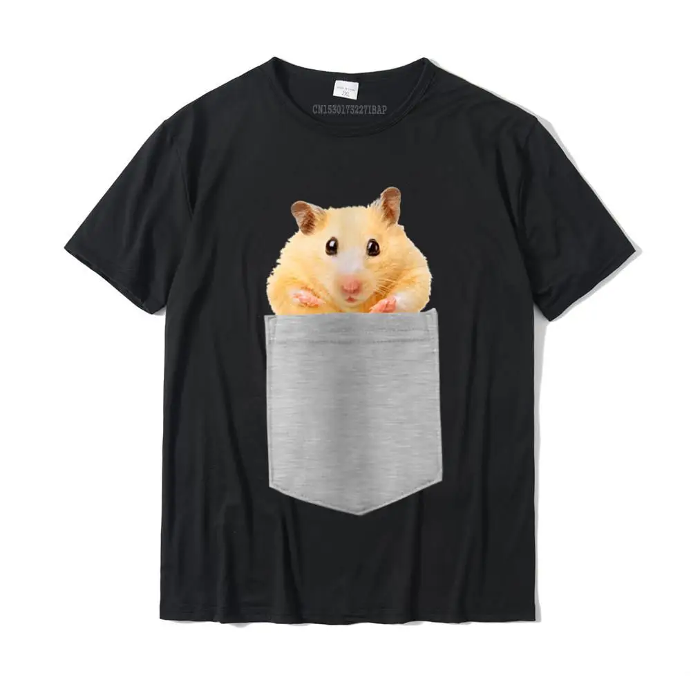 Womens Animal In Your Pocket Hamster Peeking Out V-Neck T-Shirt Tops T Shirt Hip Hop Autumn Cotton Mens Tshirts Summer