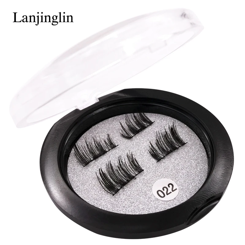 1 Pair Magnetic Eyelashes Natural Long Reusable False Lashes No Glue Magnetic Fake Eye lashes Makeup Tools Faux Cils maquillaje