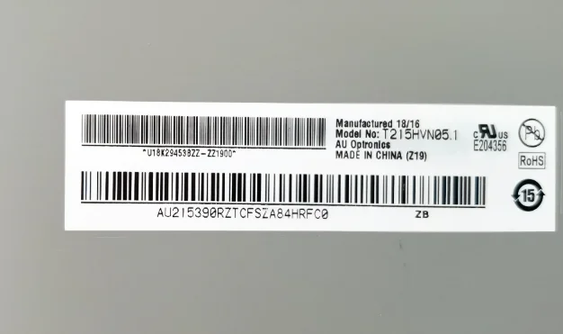 Imagem -03 - Painel de Tela Lcd T215hvn05.1 T215hvn para hp Lenovo 51022 520-22ikl 520-22icb 520-22iku 520-22ast S4250 Tudo-em-um pc Novo