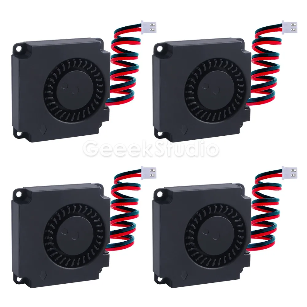 4-Pack Turbine Fan 12V 40mm * 10mm 4010 DC Turbo Cooler 5V Bearing Blower Radial Cooling Fans for Creality CR-10 Kit 3D Printer