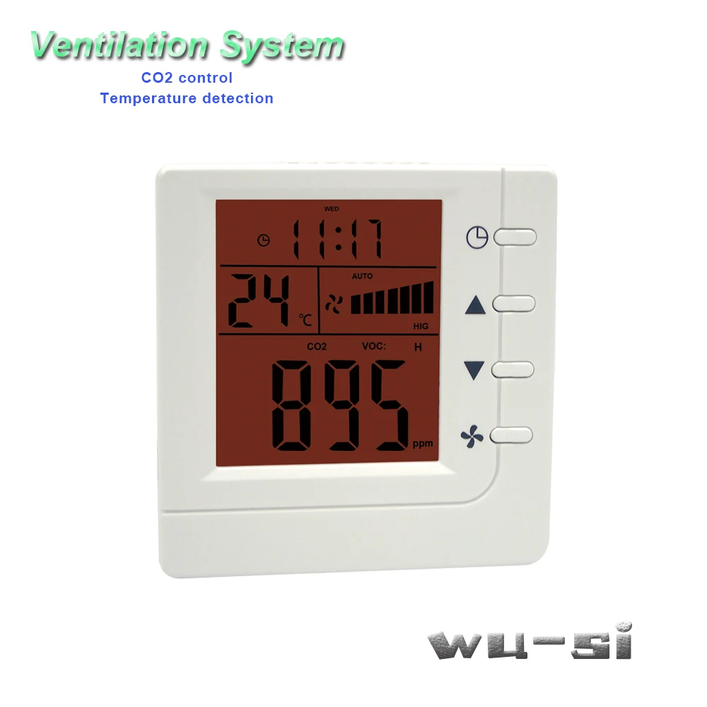 Indoor air quality monitor CO2 regulator with RS485