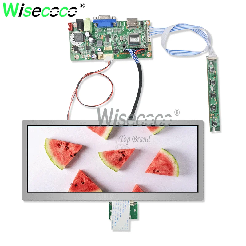 10.3 inch IPS 1920*720  TFT  screen 850 nits high brightness display withlvds  VGA  driver board for outdoor high brightness