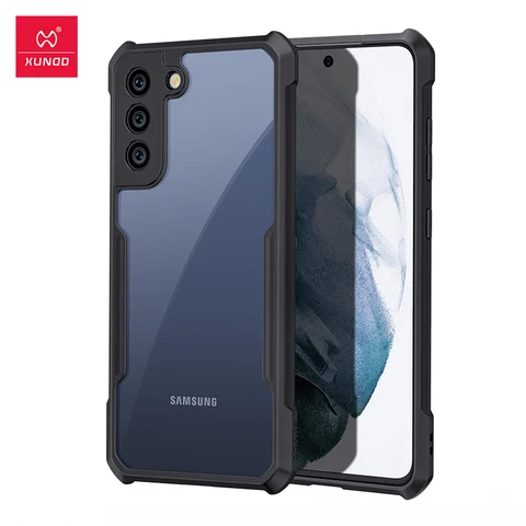 Чехол Xundd для Galaxy S23 S24 S25 FE, для Samsung S20 FE S21 S22 S23 Ultra Note 20 Ultra, противоударный, с прозрачной задней панелью — фото товара
