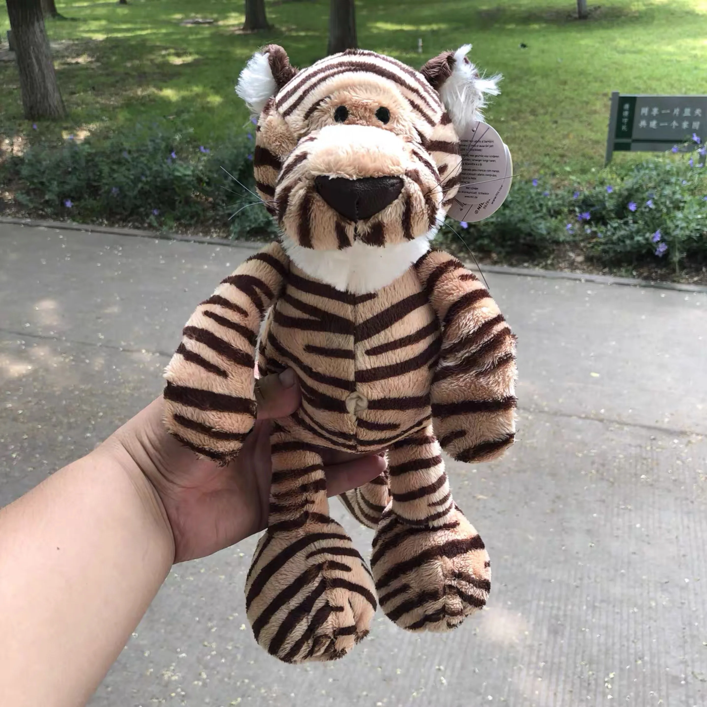 35-50cm Jungle Brother Tiger Elephant Lion Giraffe Plush Toys Stuffed Animal Doll Toys For Children Kids Gift Peluche Soft Toys