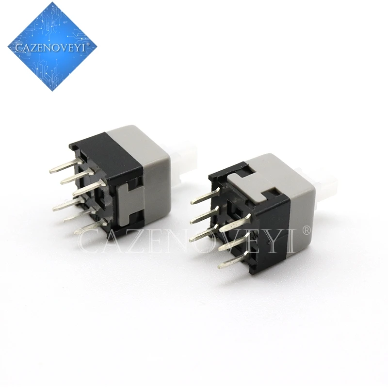 20pcs/lot 8.5X8.5MM 8.5*8.5MM 8.5*8.5 Self-locking Switch DIP 6 Pins Tactile Pushbutton Key Switch Wholesale