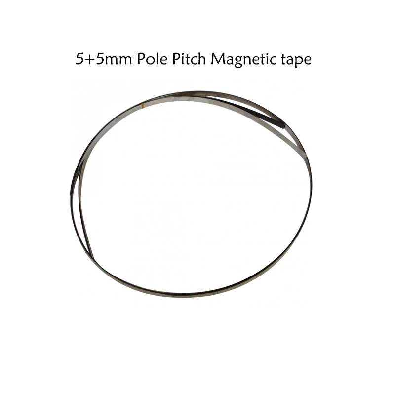 High Accuracy 5+5mm Magnetic Tape 5mm Pole Pitch Strip for 5um Magnetic Sensor Lathe Woodworking Stone Machines