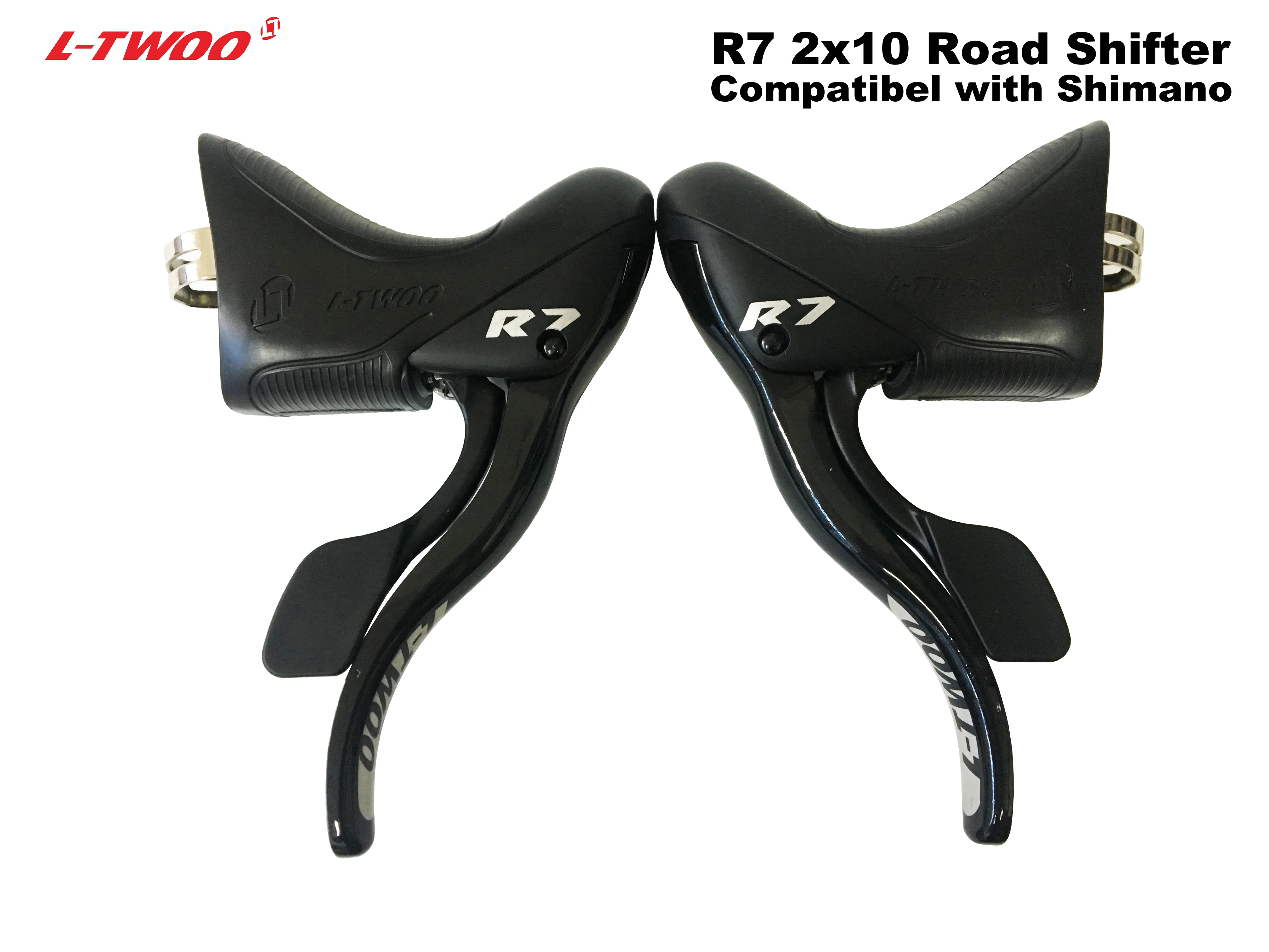 

LTWOO R7 2X10 Road Bike Shifters 2x10 Speed Lever Brake Road Bicycle Derailleur Compatible for road 10s R6800 R4700 Claris Sora