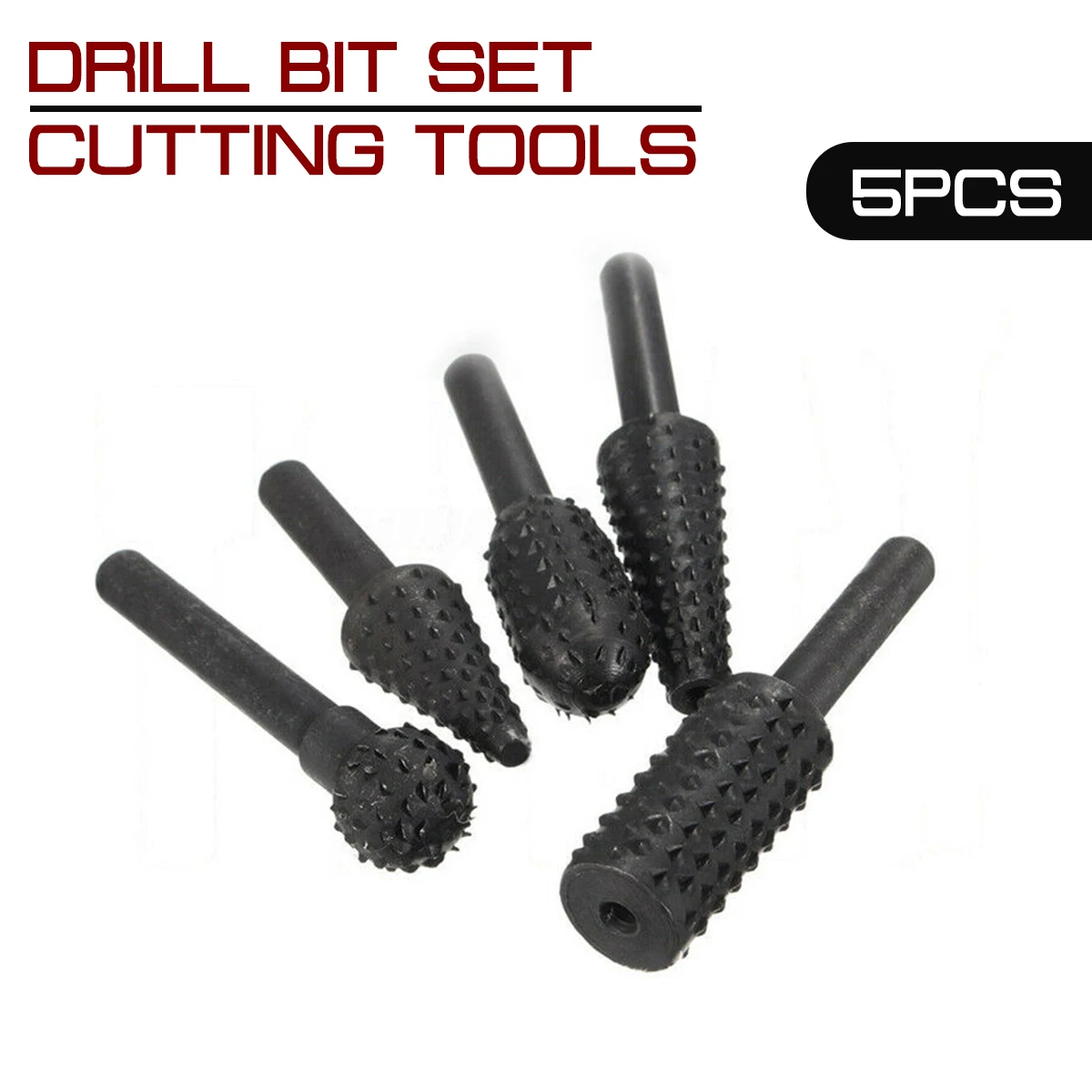 Praktische 5Pcs 1/4 ''Schacht Diy Boor Set Timmerwerk Snijgereedschap Voor Algemene Building & Engineering Power Tools