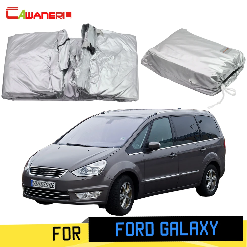 Cawanerl Car Cover MPV Sun Shade Rain Snow Scratch Protector Windproof Cover For Ford Galaxy 2006−2019