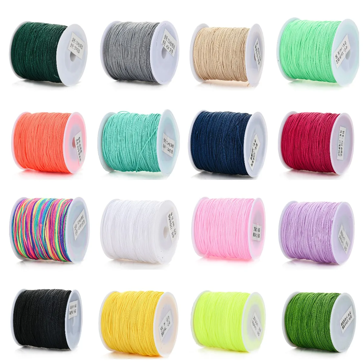 100 m/Rolle, 0,8 mm, 28 Farben, Nylonfaden, Schnur für DIY-Herstellung von Armbändern, Halsketten, handgefertigten Bastelzubehör – Detail 5