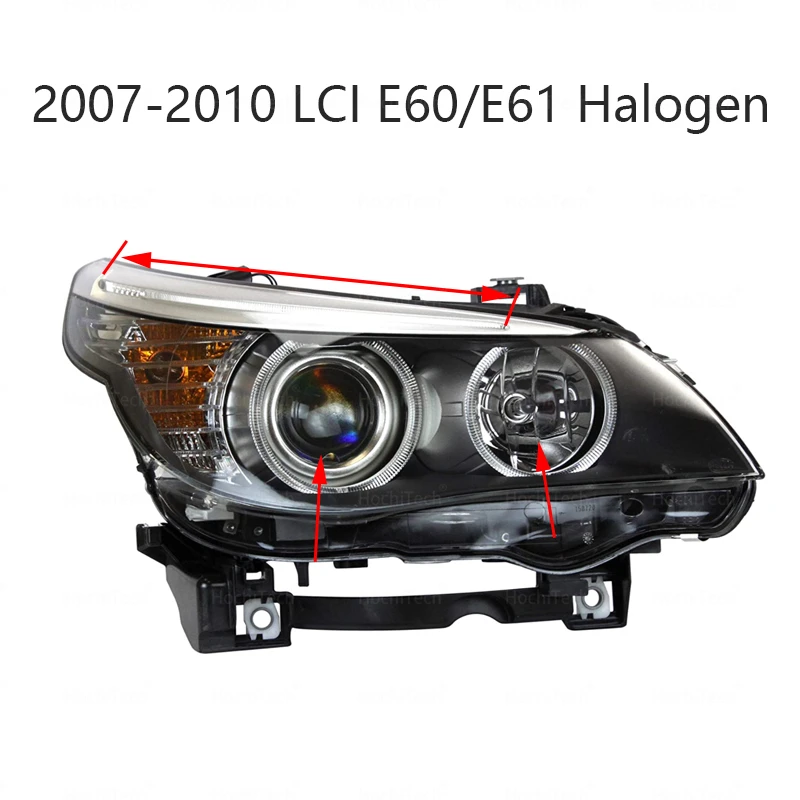 Angel Eye LED Marker Lights Bulbs 60W 3000LM for BMW 5 Series E60 E61 LCI gen Headlight 545i 550i 535i 530i 520i 2007-2010