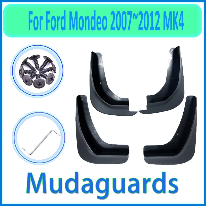 For Ford Mondeo MK4 2007~2012 2010 2011 4 PCS Front Rear Fender Mudguard Mud Flaps Guard Splash Flap Mudguards Car Accessories