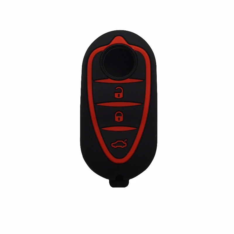 Cocolockey Silikon Schlüssel Abdeckung Fall Für Alfa Romeo 4C Mito Giulietta Mythos 159 GTO GTA Flip Remote Fob Jacke Auto-stying