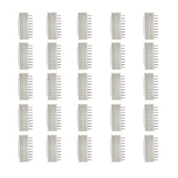 25Pcs BTC BCH LTC ZEC ETH DCR Miner Connector 2X9P Male Socket Curved Needle Suitable for Asic Miner Antminer S9 Z11