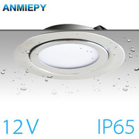 IP65 Spotlight 3W 5W 7W DC 12V Stainless Steel 304 LED Safety Voltage ultra-thin Home Kitchen Dining Spot Lighting 14mm Slim