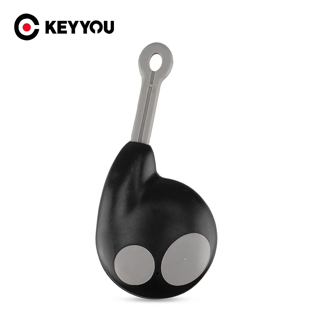 KEYYOU Replacement Remote Smart Key Shell Fob Case 2 Button Keyless Entry For Toyota For Cobra Alarm 7777 1046 3196 No Battery