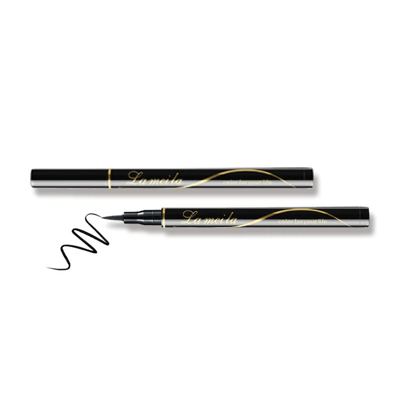 Eyeliner nero professionale penna liscia antiolio impermeabile a lunga durata ad asciugatura rapida non Blooming Liquid Women Eyeliner Makeup Tools