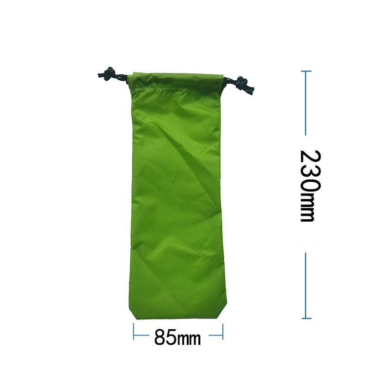 ultralight 20D silicon coated nylon draw string bag iphone pouch tent peg bag tent pole bag trekking pole bag