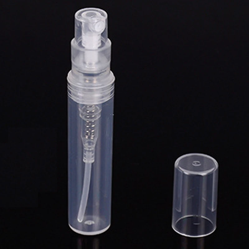 200Pcs 2/3/5/8/10ml Mini Refillable Bottle Protable Plastic Spray Perfume Bottle Atomizer Cosmetics Container with Syring