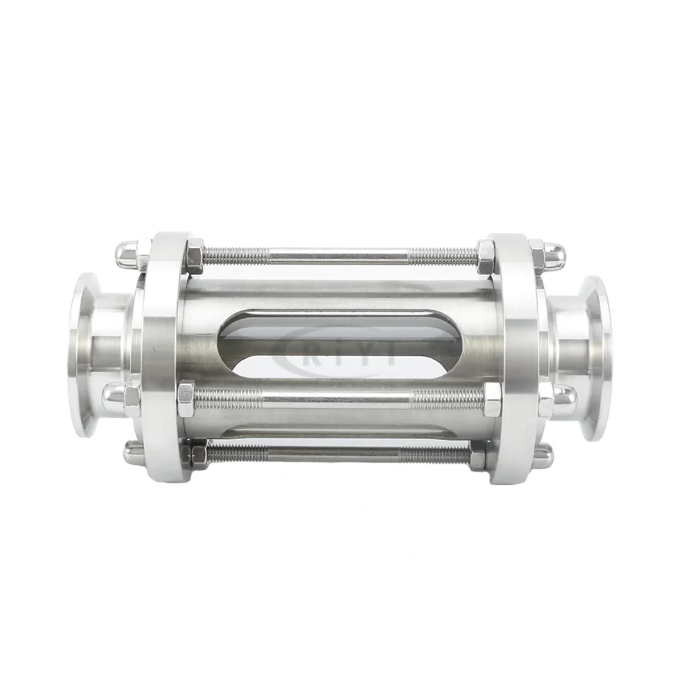 

With Cover Fit 76mm Tube OD x 3" Tri Clamp Homebrew Sanitary Diopter Flow Sight Glass SUS304 Stainless