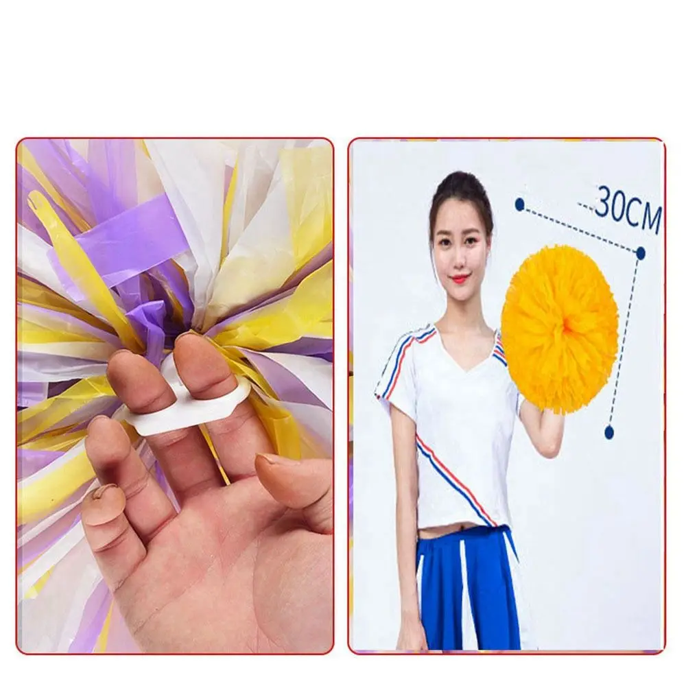 Costume Fancy Competition Flower Dance Party Decorator Cheerleading Cheering Ball Club Sport Supplies Cheerleader Pom Poms