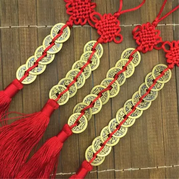 1PC จีน Feng Shui เหรียญ Handmade สีแดง Enless Knot Home Decor แขวนตกแต่ง Lucky เครื่องประดับสําหรับรถความมั่งคั่งความสําเร็จ