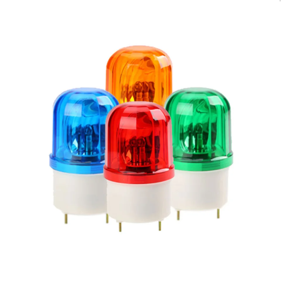 DC12V/24V DC110V/220V Red Yellow Green Blue Rotating Warning Light Lamp for Industrial LTE-1101 indicator light