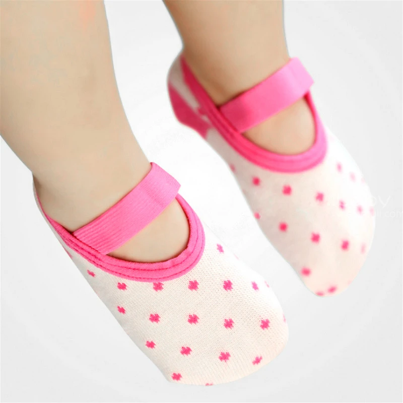 Cotton Baby Floor Socks Anti Ship Dot Socks Shoes Kids Casual Bandage NewBorn Boys Girls Foot Wear Indoor Brand Thick 1-3Years