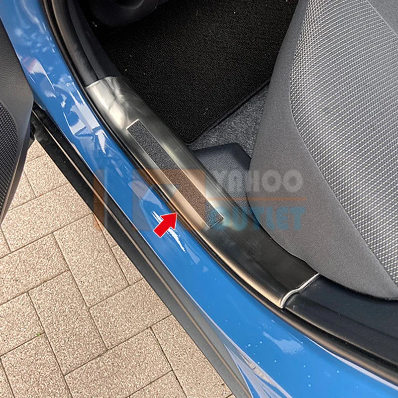 Door Sill Trim Car Decor for Toyota Yaris Cross Stainless Steel Auto Stickers Car Accessories