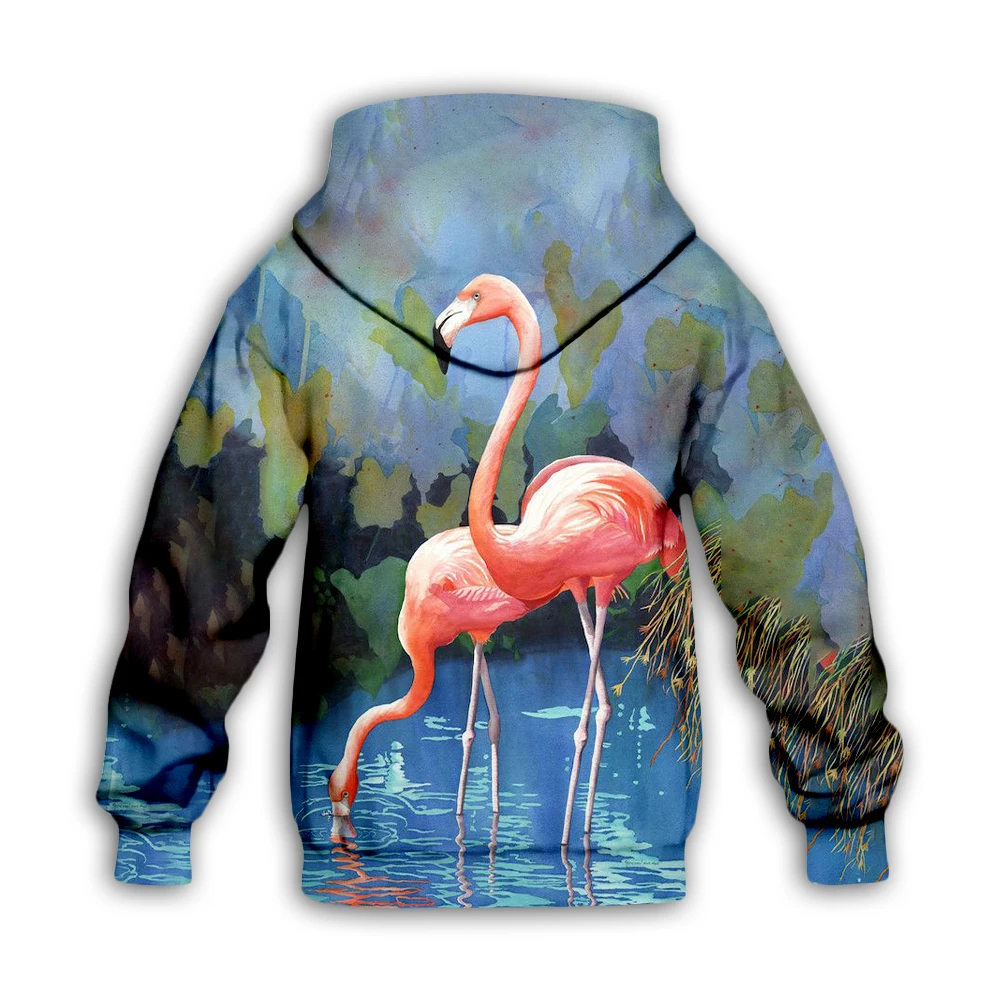 Funny Flamingo 3d printed Hoodies family suit tshirt zipper Pullover Kids Suit Sweatshirt Tracksuit/Pant Shorts