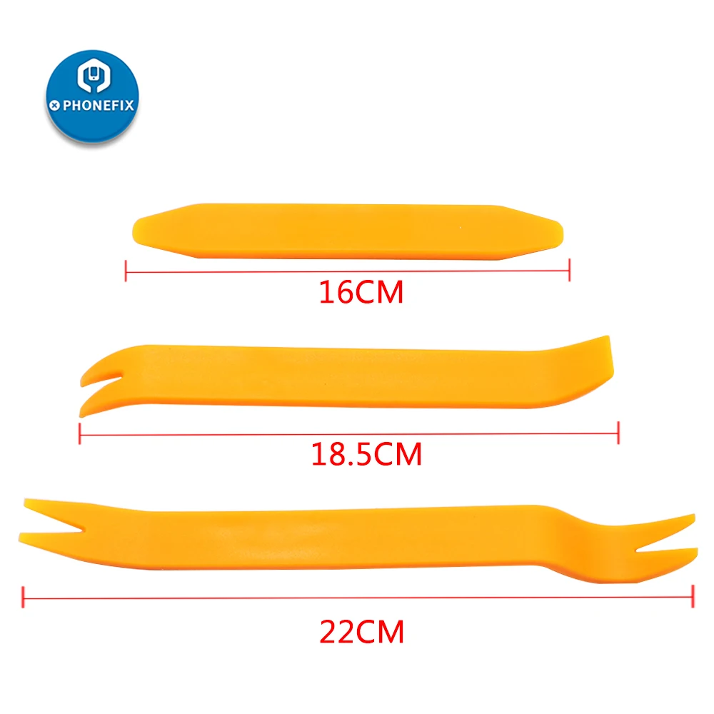 3Pcs Automobile Audio Door Clip Panel Trim Dash Auto Radio Removal Set di strumenti per la rimozione del pannello dell'auto strumento manuale di riparazione