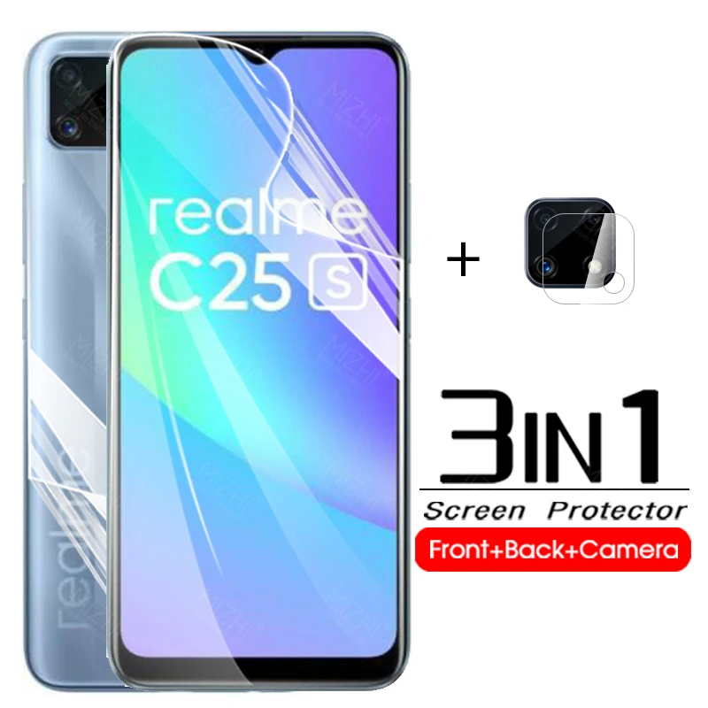 حماية الشاشة المثالية لجهازك: فيلم هيدروجيل أمامي وخلفي لـ Oppo Realme C25s بسعر 25س