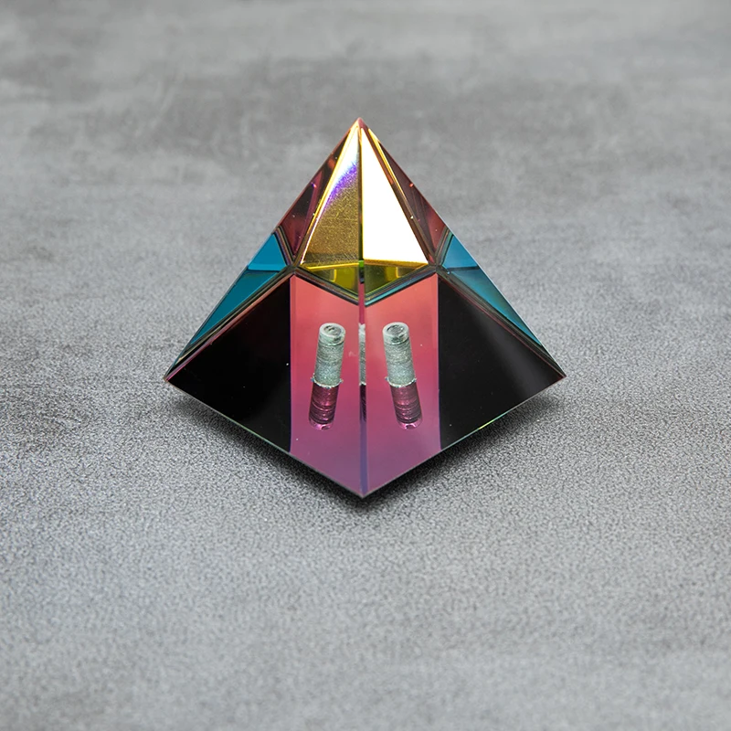 Egyptian Pyramids Rainbow colorful crystal Pyramid Prism for crafts photograph