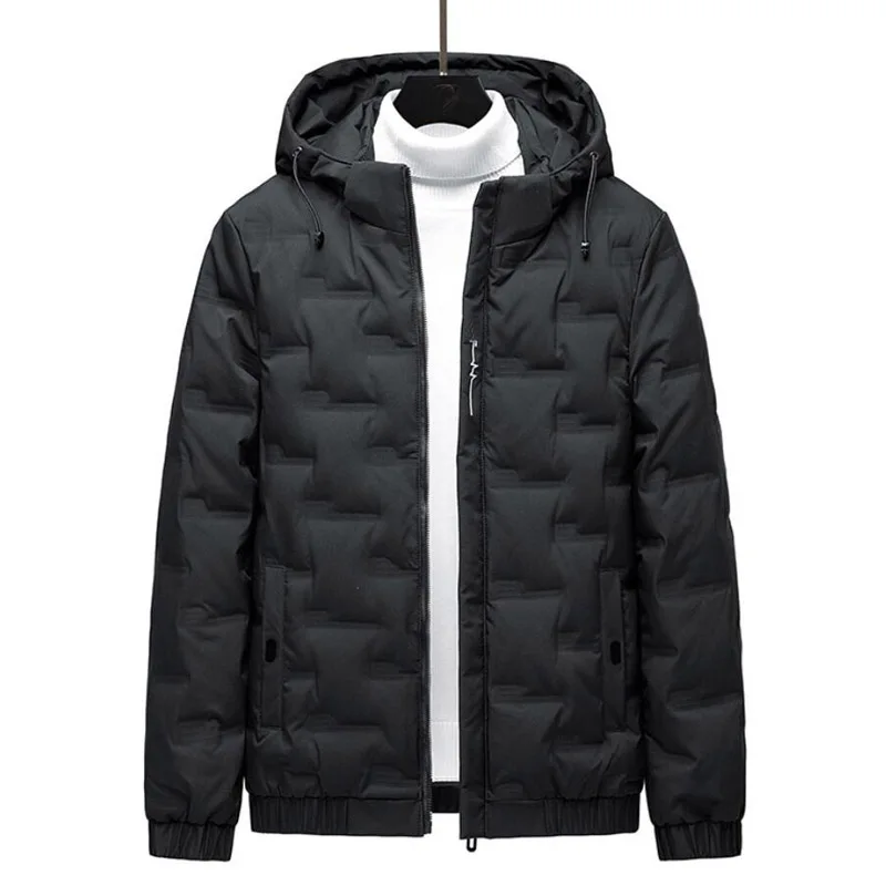 Jaqueta masculina outono inverno novo casaco de algodão cinza pato para baixo solto plus size maré acolchoado jaqueta plus size jaqueta 6xl 7xl 8xl