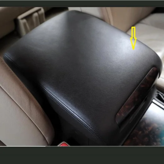 For Lexus 570 Microfibre Leather Center Armrest Case Cover For Toyota Land Cruiser 100  LC100  car accessories