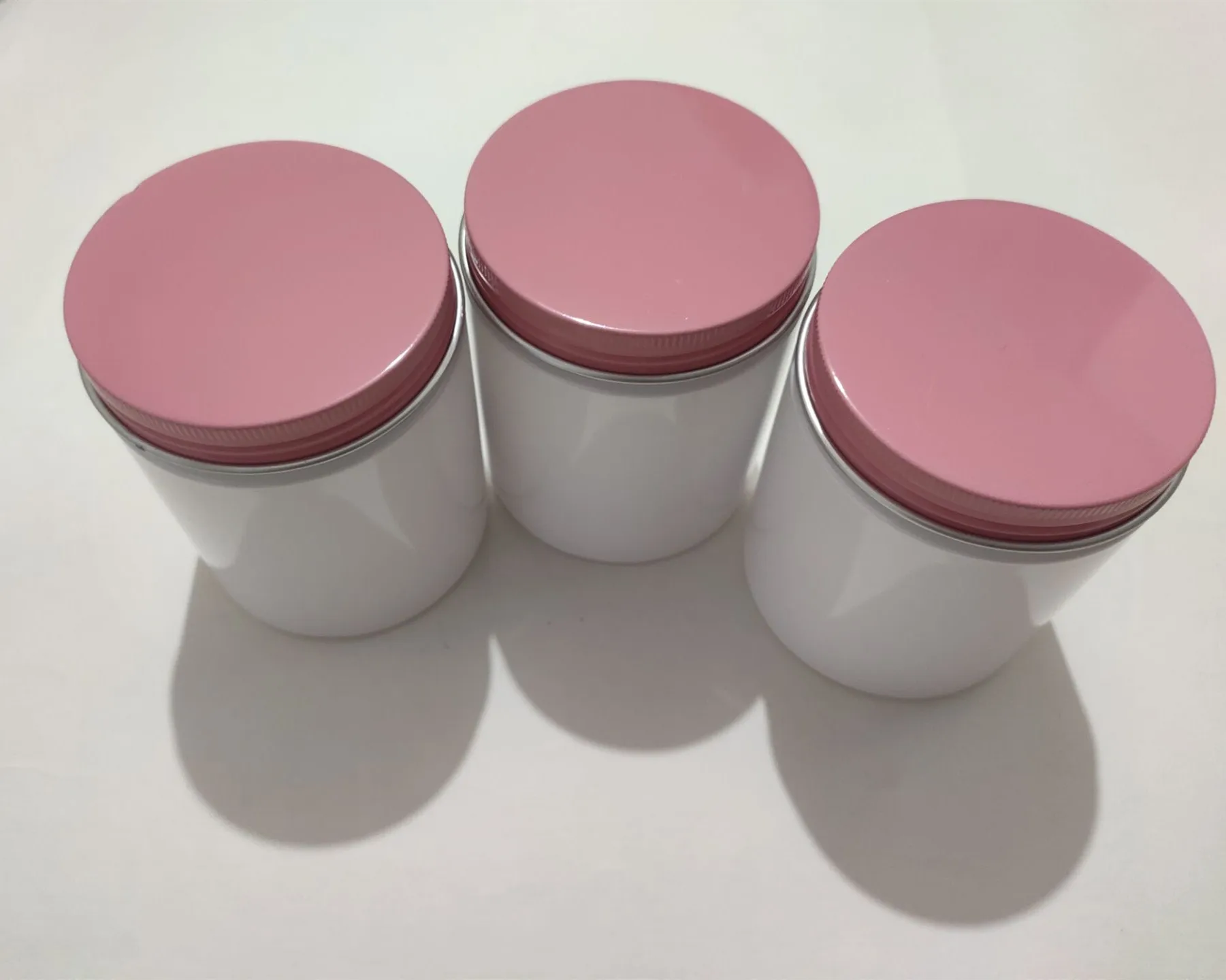 10/50pcs 200g 250g 300g Plastic Cream Jars Facial Mask Container Skin Care Cream Tins Bottle Cream Cosmetic Refillable Packaging