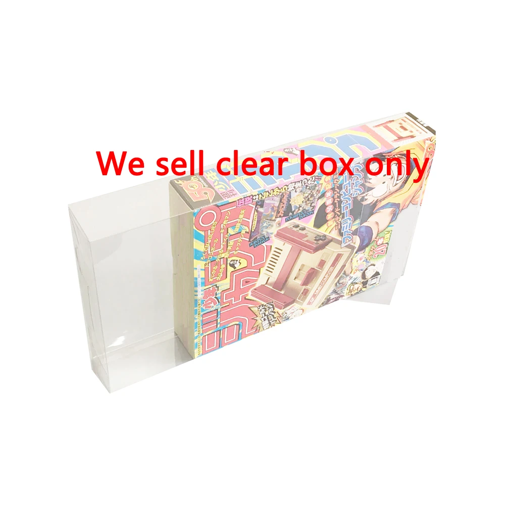 

Clear transparent PET box cover For FCmini Weekly youth Jump 50th Anniversary Edition Collection Display Storage Box