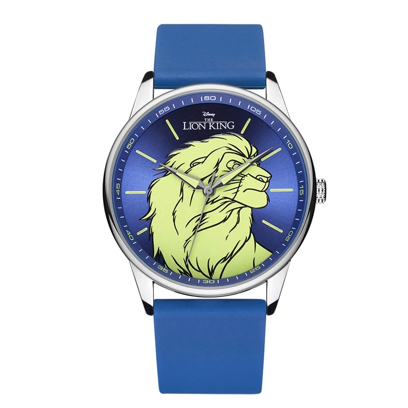 Disney Offizielle Lion King Cartoon Simba Kinder Kinder Quarz Casual Armbanduhren Jungen Studenten Geschenk Uhr Wasserdichte Silikon