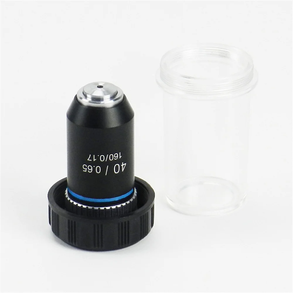 Agnicy Biological Microscope Achromatic Objective Lens 195 Type 4x 10x 20x 40x 60x 100x Professional Objective Lens