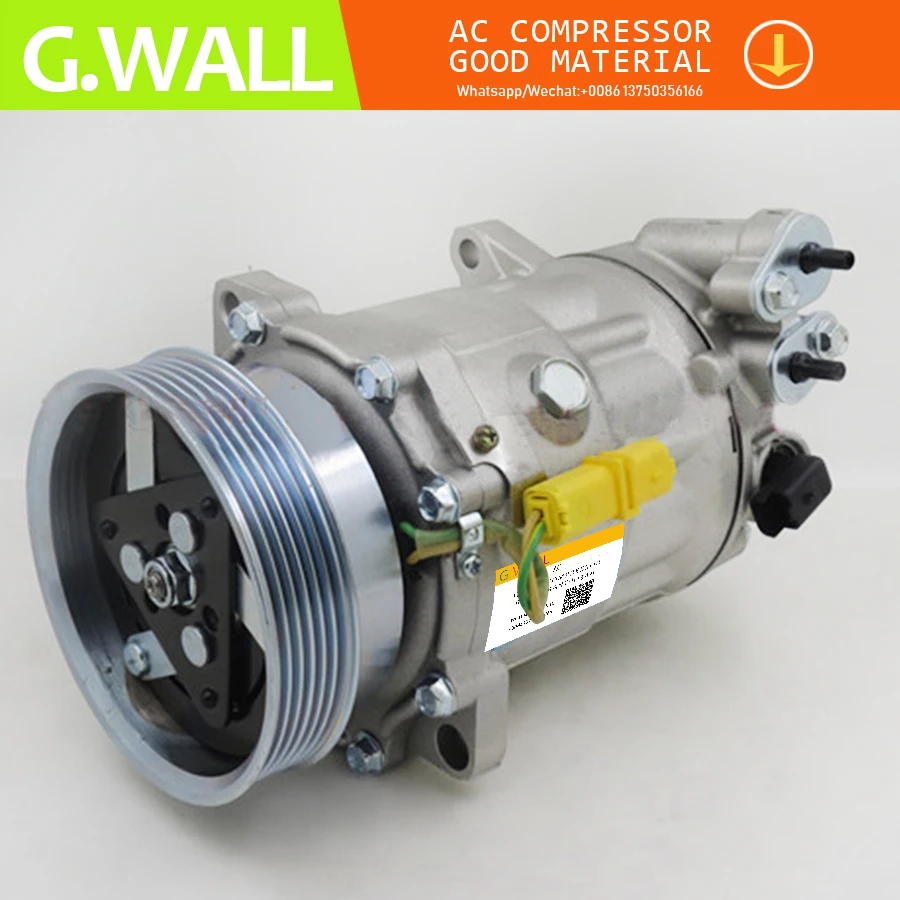 SD7C16 Auto AC Compressor For Peugeot 407 607 Citroen C5 9656572180 6453XW 648720 9663315580 6453SH 9648138780 9660555480