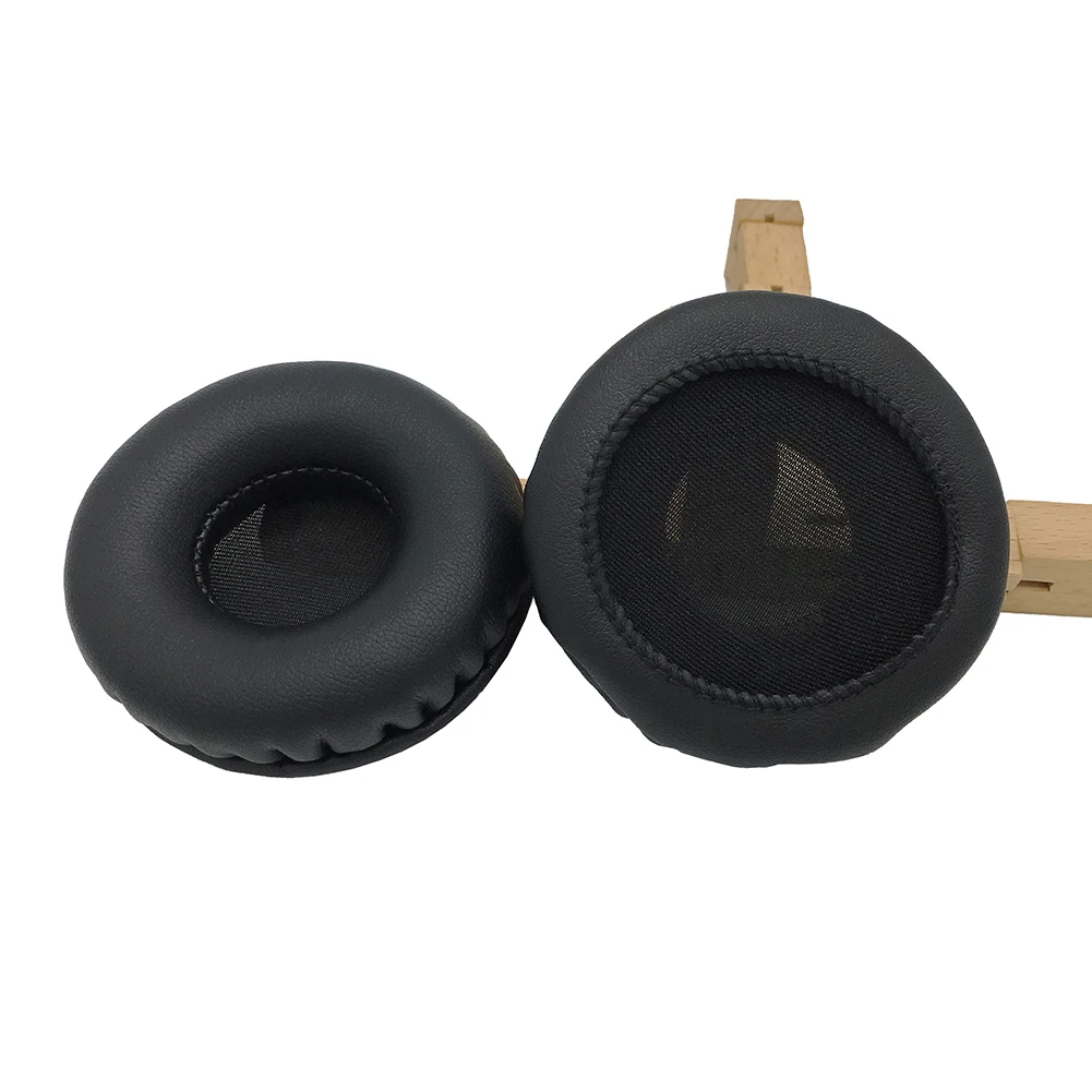Whiyo 1 par de preto & branco universal almofadas de ouvido couro do plutônio earpads earmuff almofada substituição para todos os fones de ouvido redondos tamanho