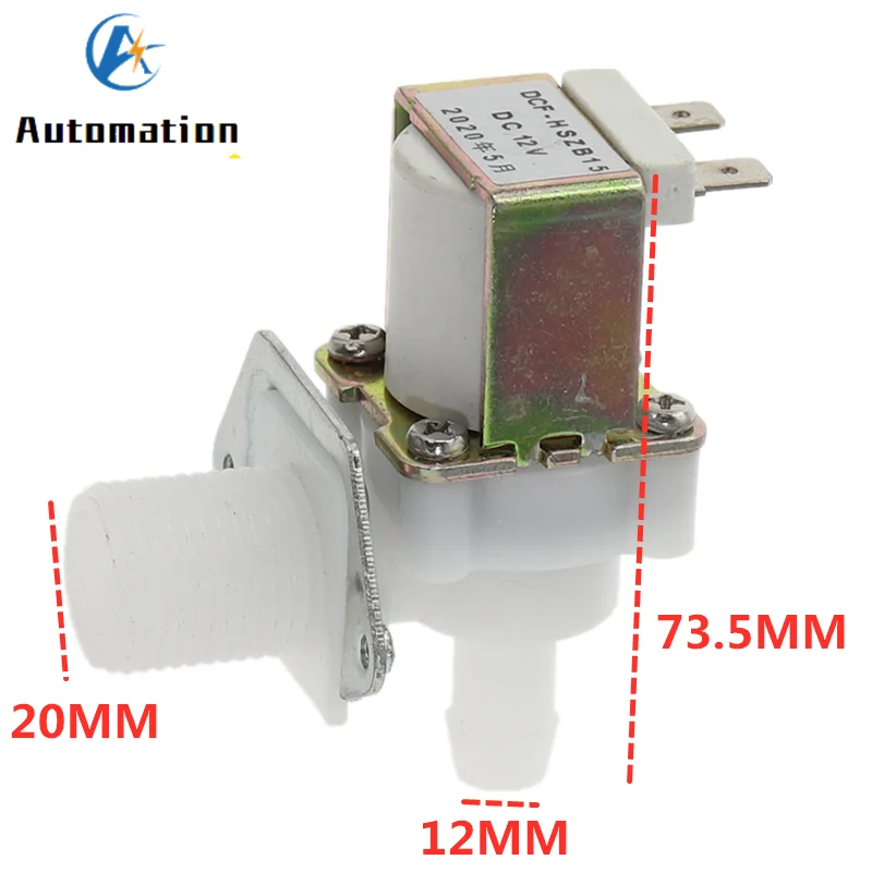 Waterdispenser Waterinlaat NC/NO Plastic Magneetventiel 1/2 \