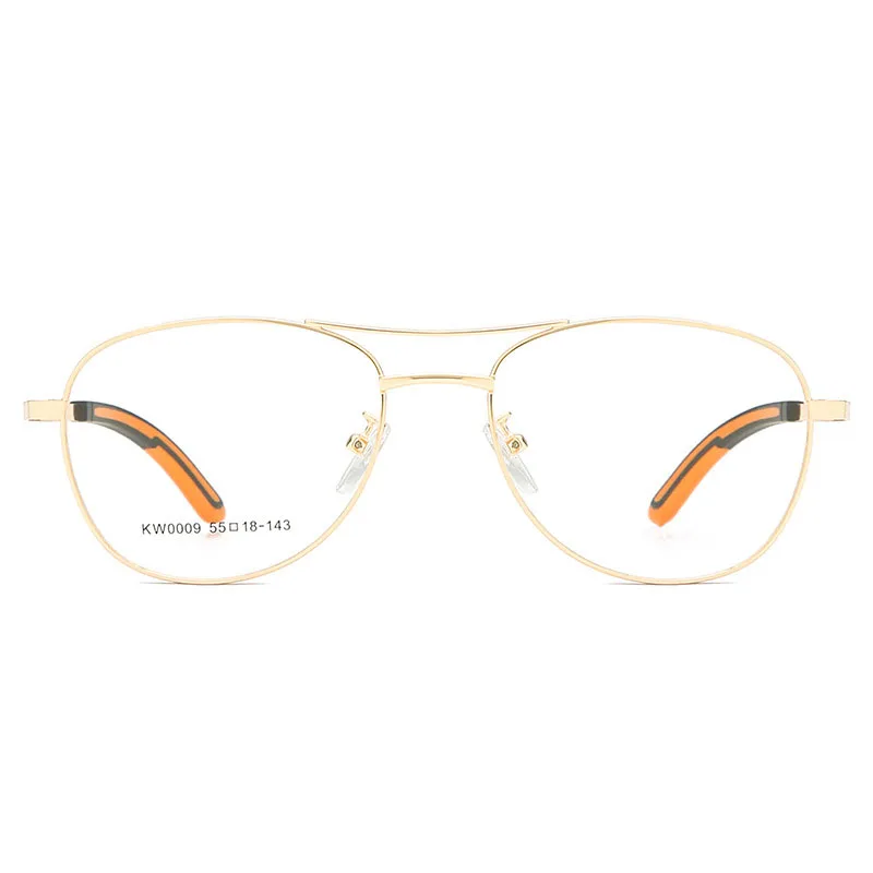 Woman Man Retro Metal Alloy Eyeglasses Myopia Reading Optical Prescription Double Bridge Eyewear Classic Fashion Spectacles