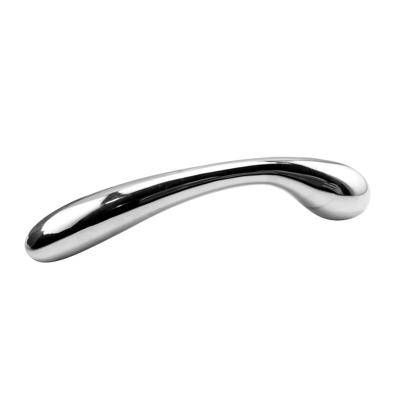 Heavy huge stainless steel double metal fake dildo G Spot wand anal beads butt plug  prostate massager BDSM vaginal sex toy