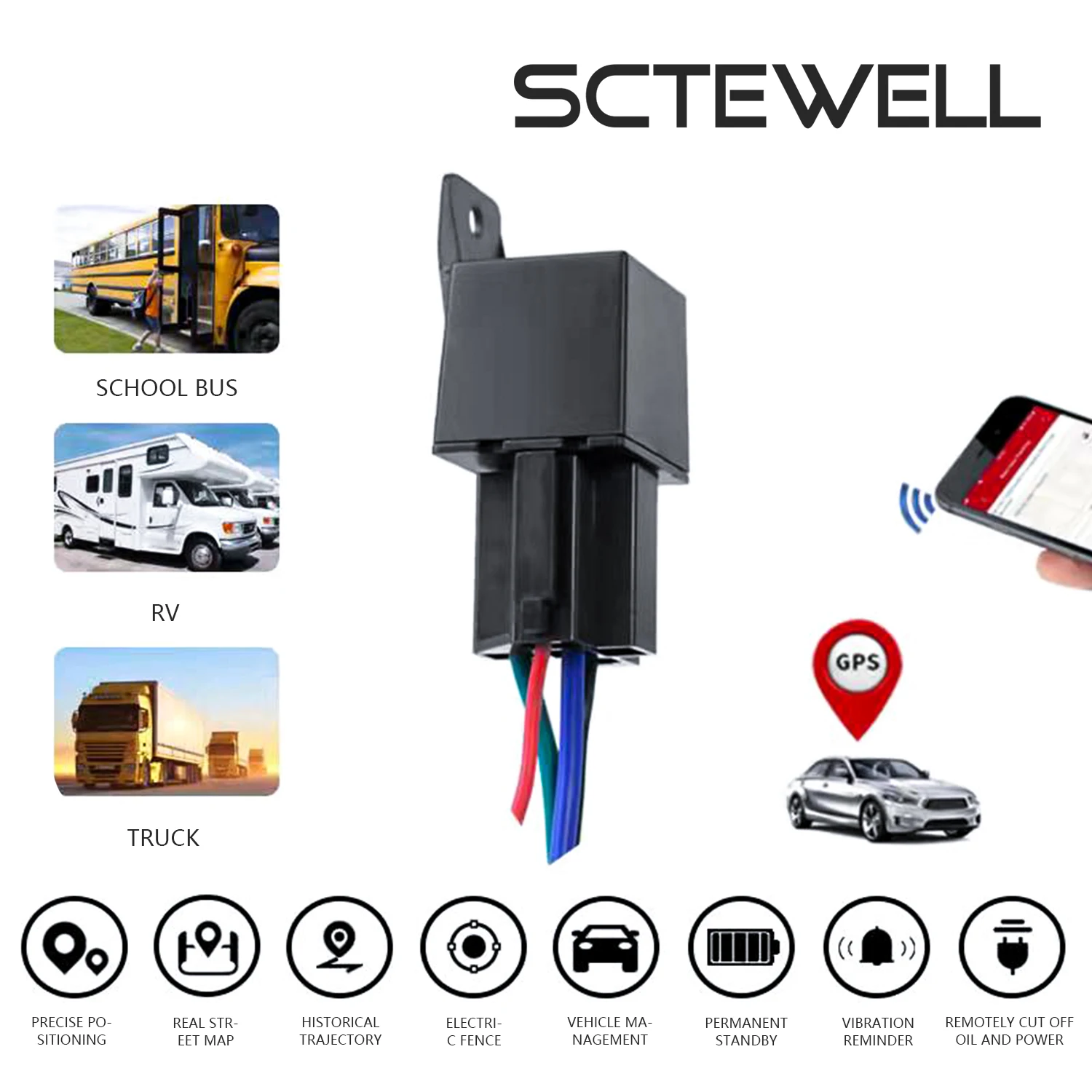 Car locator Motorcycle locator Personal locator loss prevention Anti-theft protection property loss Relay locator