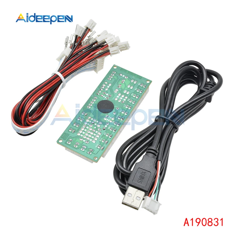 1 قطعة الصفر تأخير USB التشفير إلى PC المقود و زر ل مامي و محاربة عصا الضوابط وحدة مجلس DIY الممرات لعبة عدة أجزاء