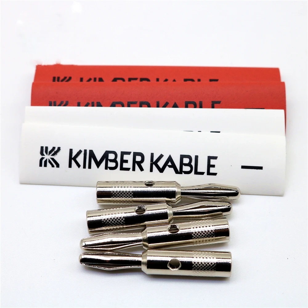 

Premium Rhodium-Plated Banana Connectors 4/8pcs - Audiophile Copper Welding Plugs for Amps & Speakers​